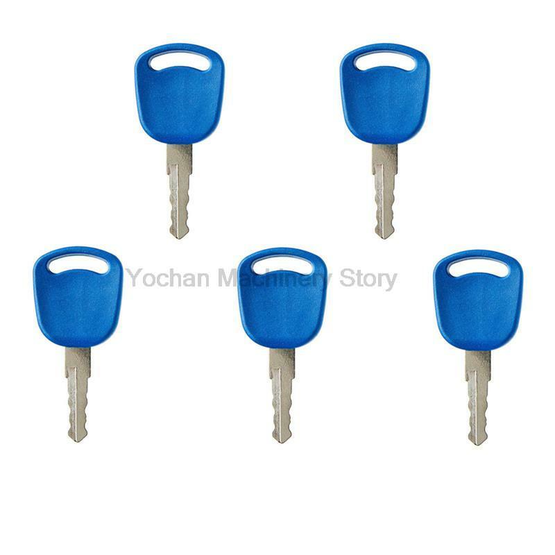 5 Pcs 14601 Key For New Holland Case Tractor Excavator Grader Dozer Heavy Equipment 82003267 82030143 Free Shipping