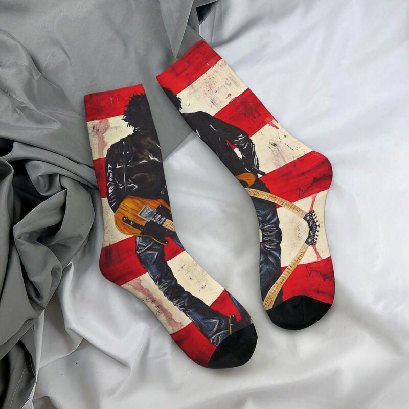 Bruce Springsteen Socks Harajuku Super Soft Stockings All Season Long Socks Accessories for Man's Woman's Gifts