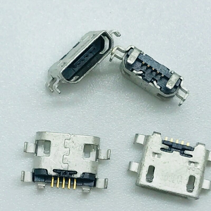 Enchufe de datos de carga Micro USB, conector común de 5 pines para teléfono inteligente REDMI HUAW LENO XIAO OPP VIV, tipo de parche