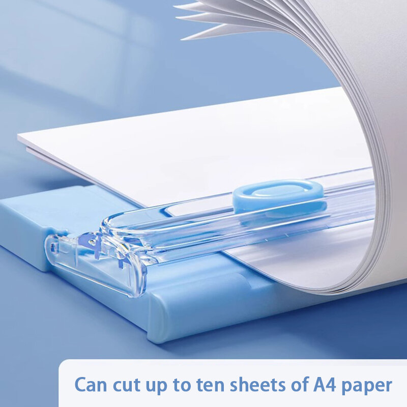 Cortador de papel de corte bidireccional A4 con regla extraíble para recortadoras de fotos, máquina de tapete de corte ligero para álbum de recortes