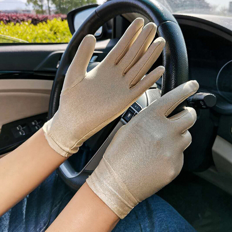 Тонкие летние перчатки для вождения с защитой от УФ-лучей