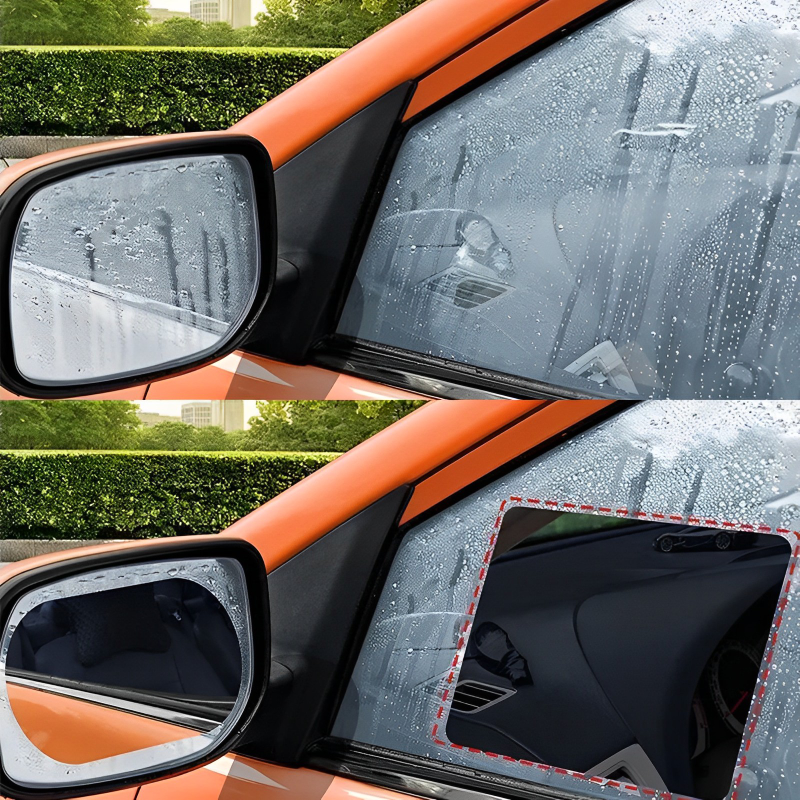Car Soft Anti Fog Film Car Rear Mirror Protective Film Window Clear Rainproof Rear View Mirror Protective Anti-glare Clear Film