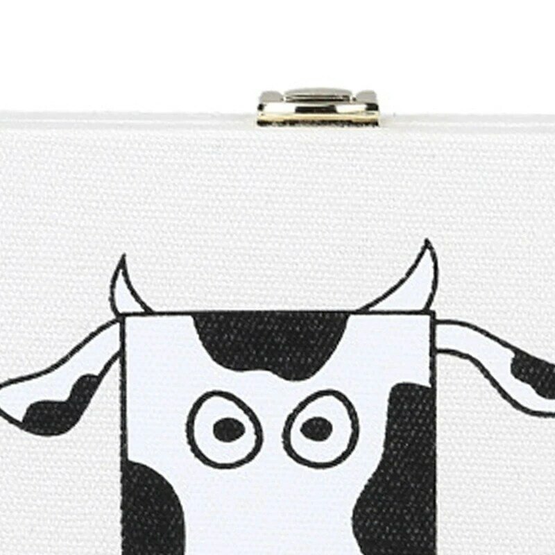 Bolso de mensajero con estampado de vaca salvaje para niña, bolsa bonita con personalidad, caja de moda, nuevo