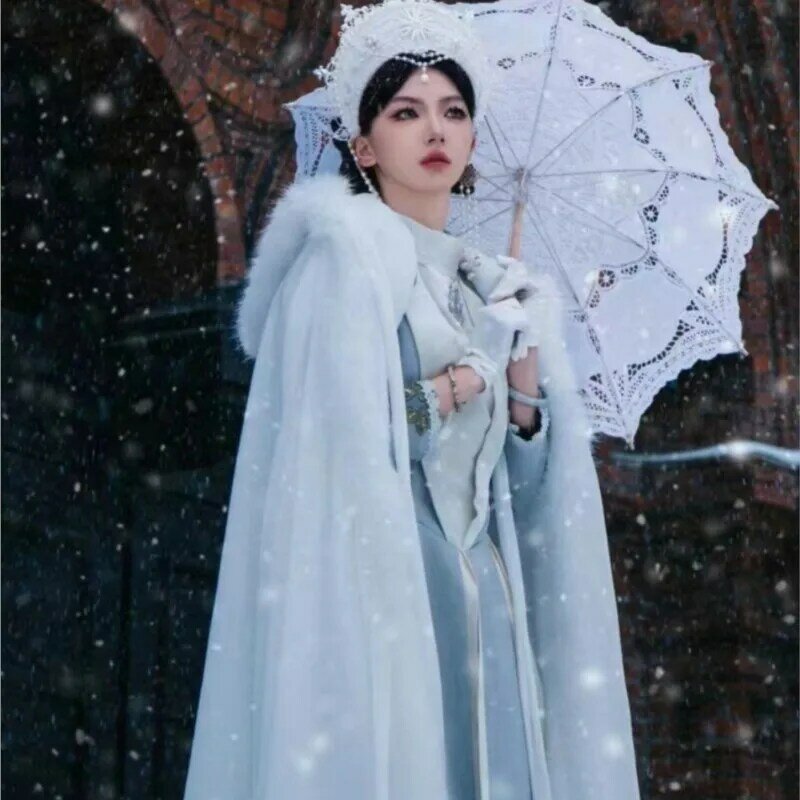 Nowy rosyjski Trip Shoot Album fotograficzny ubrania Retro Cloak Snow Shooting
