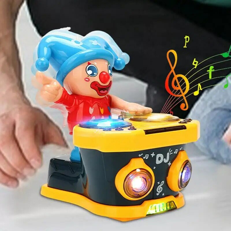 Elektryczna tańcząca zabawka elektryczna interaktywna muzyczna huśtawka klauna zabawki figurka klauna edukacyjna wczesna nauka wzmocnienie silnika