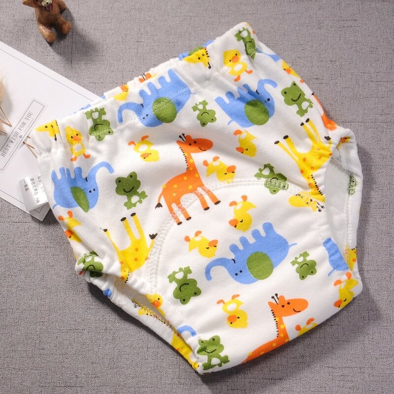 Тренировочные штаны для новорожденных, детские шорты, однотонное моющееся нижнее белье, тканевые подгузники для маленьких мальчиков и девочек, многоразовые подгузники, трусики для младенцев