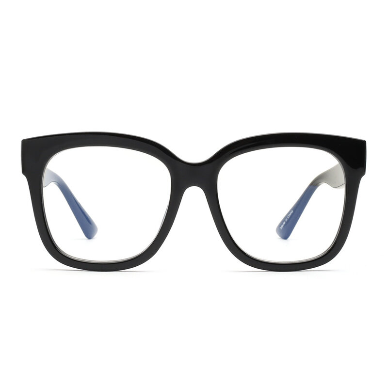블루 라이트 방지 대형 사각 안경, 여성용 귀여운 컴퓨터 안경, 맞춤 처방 패션