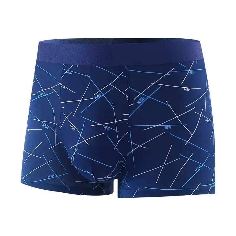 Simple and Comfortable Men's Briefs Men's Boxers Youth Mid-waist Boxers Boys Plus Size Shorts Head