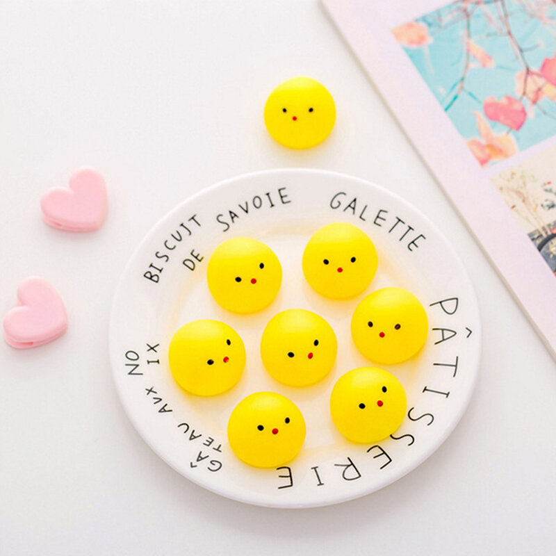 1Pc Anti Stress Chick Mochi Relief Toys For Adult Kids Anti Stress Antiestress Ball Funny Birthday Party Gift Fidget Toys