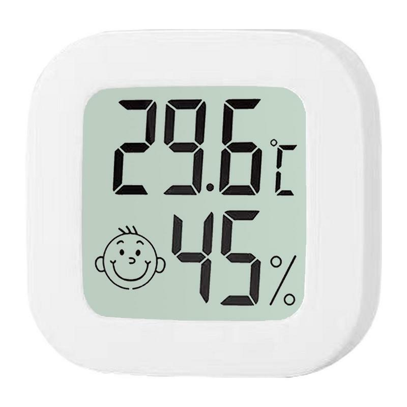 Monitor de umidade de temperatura inteligente com adesivo traseiro, Upgrade Termômetro, Medidor para sala de estar, interior e exterior