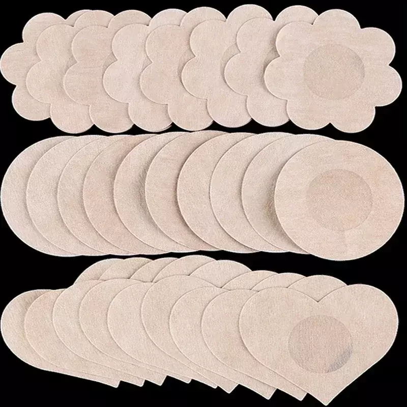100PCS Nipple Cover Stickers Women Breast Lift Tape Pasties Invisible Self-Adhesive Disposable Bra Padding Chest Paste Patch