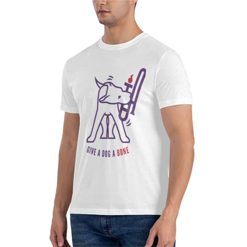 Camiseta clásica para hombre, ropa estética, gráfico, dale A un perro, hueso