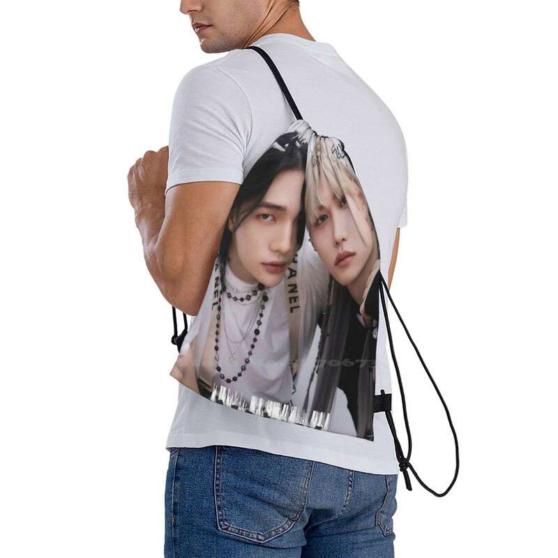 Hyunjin , Felix Stray Kids Not Easy Fashion Travel Laptop School Backpack Bag Kpop Comeback Skz Stray Kids Straykids Noteasy