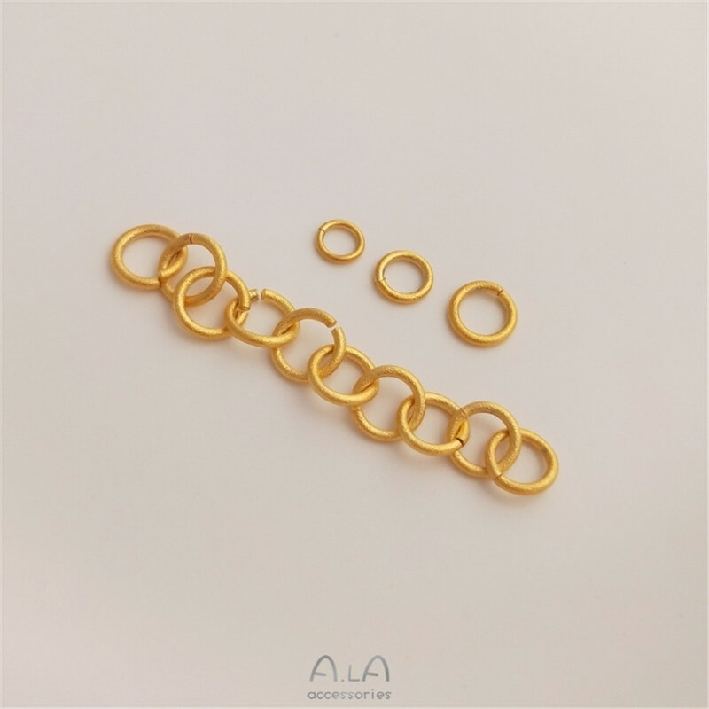 Vietnam forte bao colore sabbia oro anello di apertura accessori braccialetto fai da te ciondolo gioielli estremità anello chiuso anello di collegamento