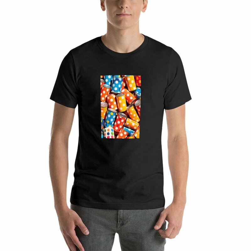 Pop-Art-Dosen T-Shirt-Shirts grafische T-Shirts schwitzen kawaii Kleidung schnell trocknende T-Shirts für Männer Baumwolle