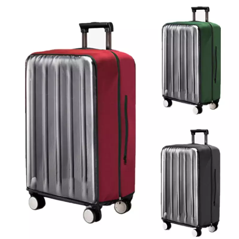 Cubierta protectora transparente de PVC para equipaje, funda elástica impermeable para carrito, bolsas de lluvia, accesorios para maleta de viaje, producto