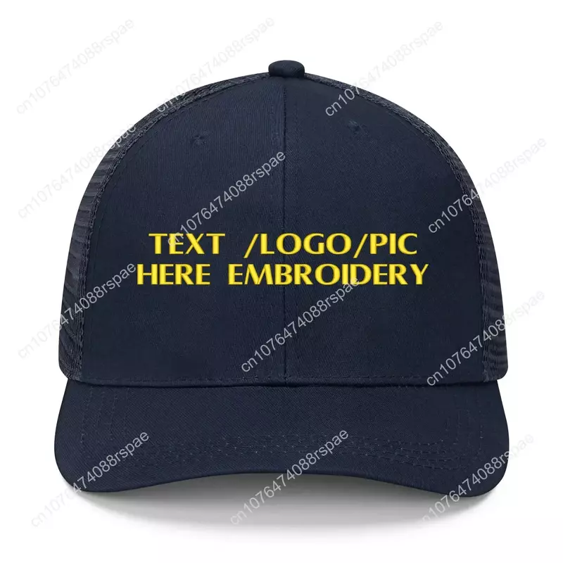 Custom Embroidered Hat Mens Womens Sports Baseball Hats Hip Hop Breathable Summer Headwear Customized Made DIY Caps