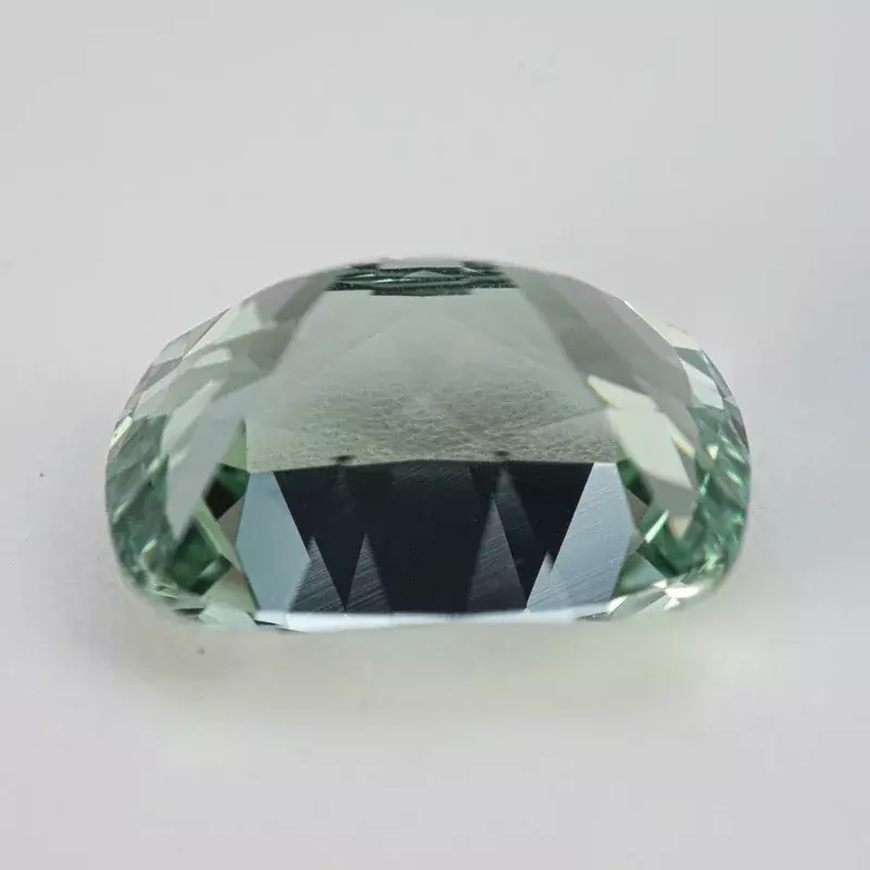 Encantos de piedras preciosas VVS1 rectangulares de Color verde zafiro cultivado en laboratorio, fabricación de joyas DIY, certificado AGL seleccionable
