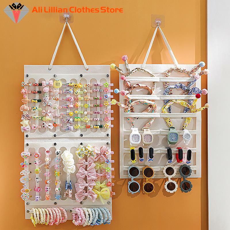 Hair Bows Organizer Wall Hanging Large Capacity Headband Holder Hair Clip Storage Hanger Space Saving Accessory For Girl Room