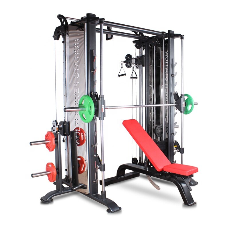 Commercial gym fitness equipment cable crossover multi function smith machine price
