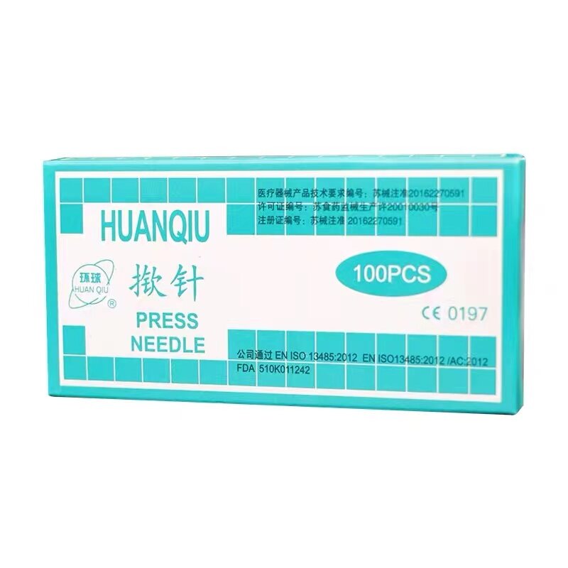 10 boxes sterile ear press needle Auricular acupuncture needle Intradermal needle 100pcs SZ 0.22*1.5/0.25*1.3/0.25*2mm