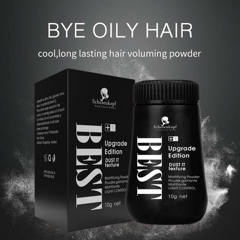 Hair Fluffy Powder Wash Free Spray Oil Control  Mattifying Hair Treatment Powder Increases Hair Volume Styling Black