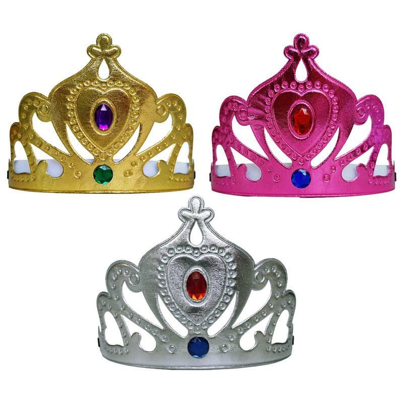 子供のための王冠の形をした調整可能な誕生日パーティーの王冠,赤ちゃんのための金の王冠,パーティーのためのアクセサリー