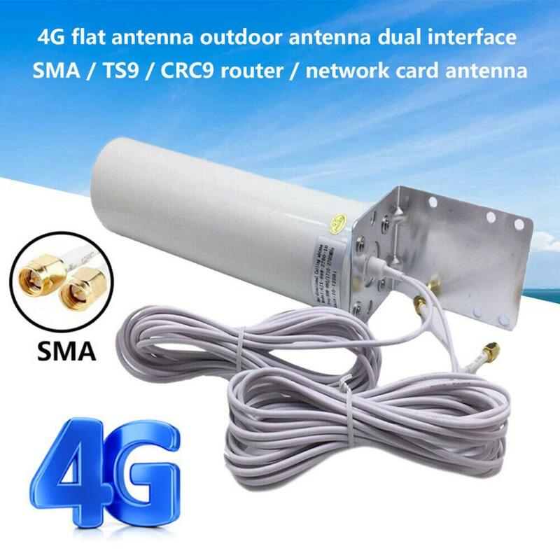 Roll over image to zoom in High Gain 10-12dBi Dual SMA Male 698-2700 MHz 3G/4G LTE Omni-Directional Outdoor Pole/Wall Mount Ant