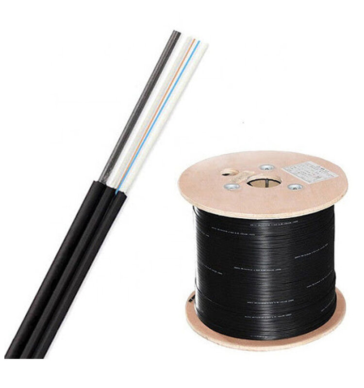 1Pcs 1Km  Fiber Optic Drop Cable Single Mode Outdoor G657A1 Fiber Optic Patch Cord Optical Patch Cable