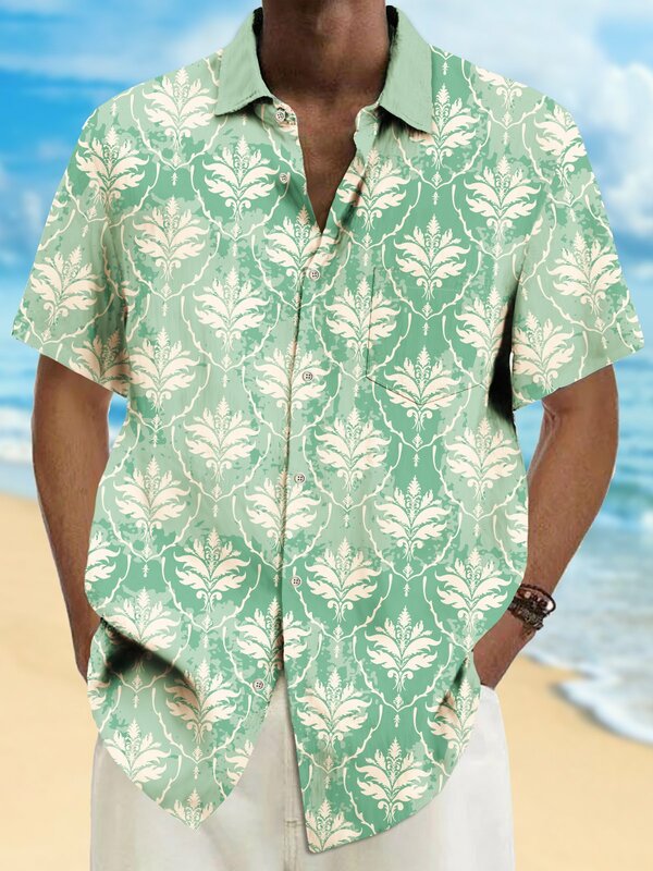 Chemises Hawaïennes Imprimées en 3D pour Homme, Style Hawaïen, à la Mode, lèvent Colorés, Revers, Streetwear, Été