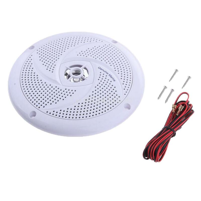 White Dampproof Round Speaker Sound System for Boat/Marine/Car/RV/Sailing