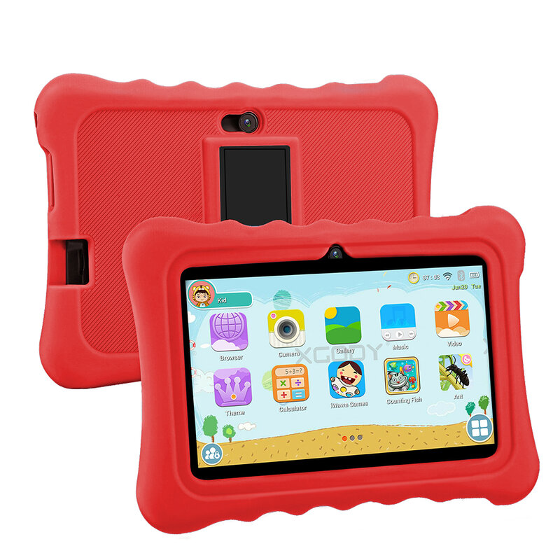 Tablet PC de 7 pulgadas para niños, Tablet educativa de aprendizaje, Quad Core, 4 GB de RAM, 64 GB de ROM, Android 9,0