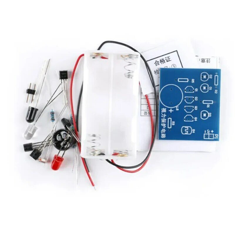 DIY Reminder Kit IR Infrared Detection Electronic Circuit Board 6V Reminder Kit Detect Brightness Photoresistance Triode Buzzer
