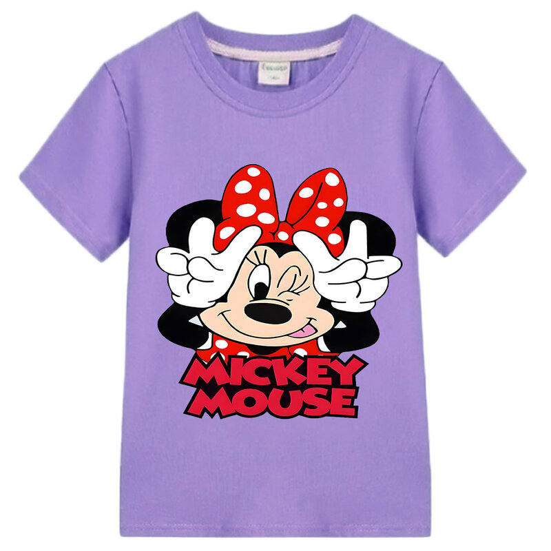 Mikey Mousee Harajuku T-shirt gráfica infantil, manga curta, branco, engraçado, casual, streetwear, fofo, meninas, meninos, Y2k
