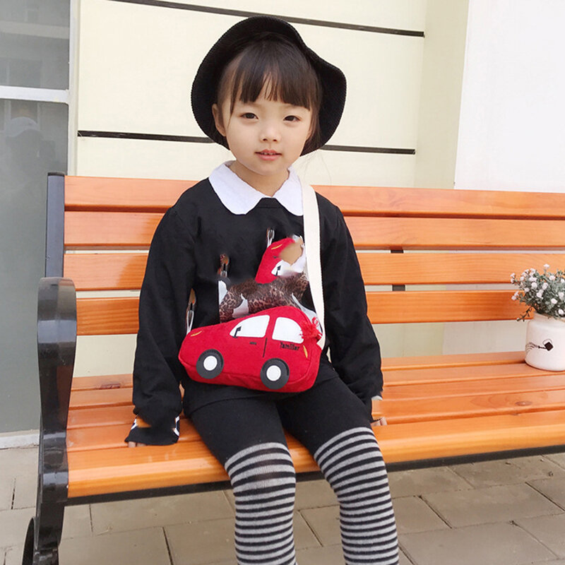 Moda Mini borse a tracolla per bambini ragazzi ragazze borsa a tracolla a forma di auto borse Mini borse a tracolla simpatico cartone animato