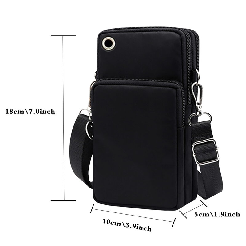 Universal Mobile Phone Case Bags Waterproof Purse Pouch Shoulder Sport Arm Cover for Xiaomi Mi 11 Lite Mushroom Pattern Print