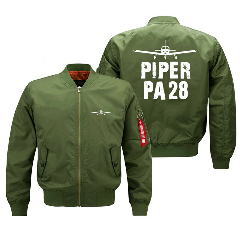 جاكيتات بومبر Piper PA28 للرجال ، معاطف الطيارين ، ملابس للربيع والخريف والشتاء ، Ma1