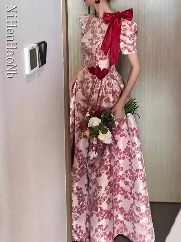 Robes de soirée A-ligne vintage de style français, robes de Quinceanera, long Rh, banquet de mariage, élégant, rouge