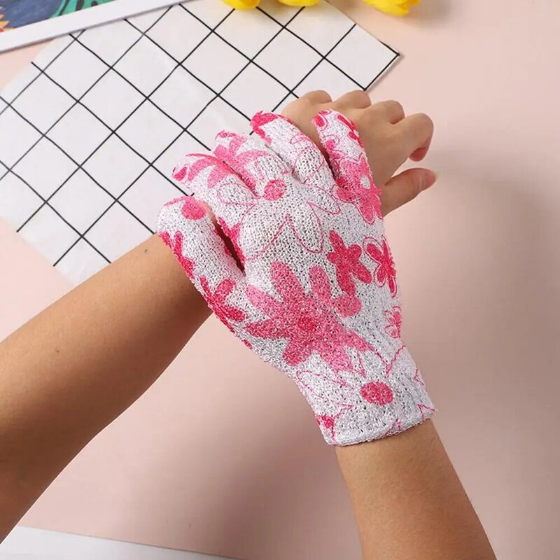 1pcs random Five Fingers Bath Gloves Shower Towel Scrub Supply Back Bathing Wipe Elastic Body Children Gloves Wash new Home U7X0