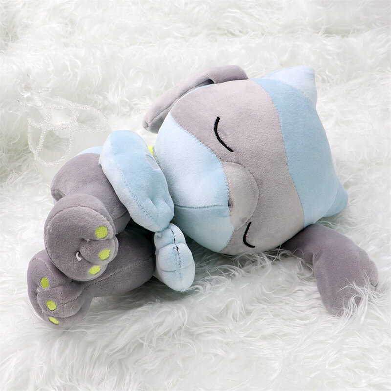 Pokemon Sleeping Cubone Chikorita Slowpoke Lucario Galarian Ponyta Soft Plush Toy Cute Sleep Eevee Charmander Peluche Doll