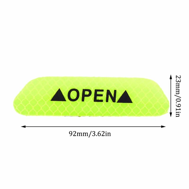 Open The Door Stickers Reflective Stickers Safety Warning Stickers Open Reflective Film Car Door Anti-Collision Strip