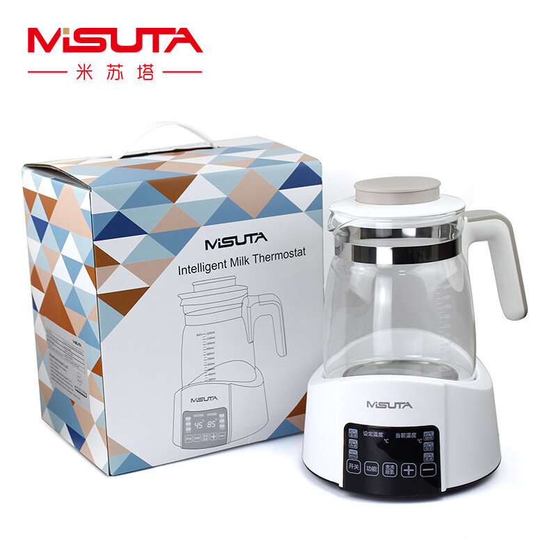 Elektrische Wasser Glas Wasserkocher 1,2 L Volumen Einstellung Temperatur 24 Stunden Warme Wasser Tee Kaffee Milch Baby Milch Wärmer 220V Wasserkocher