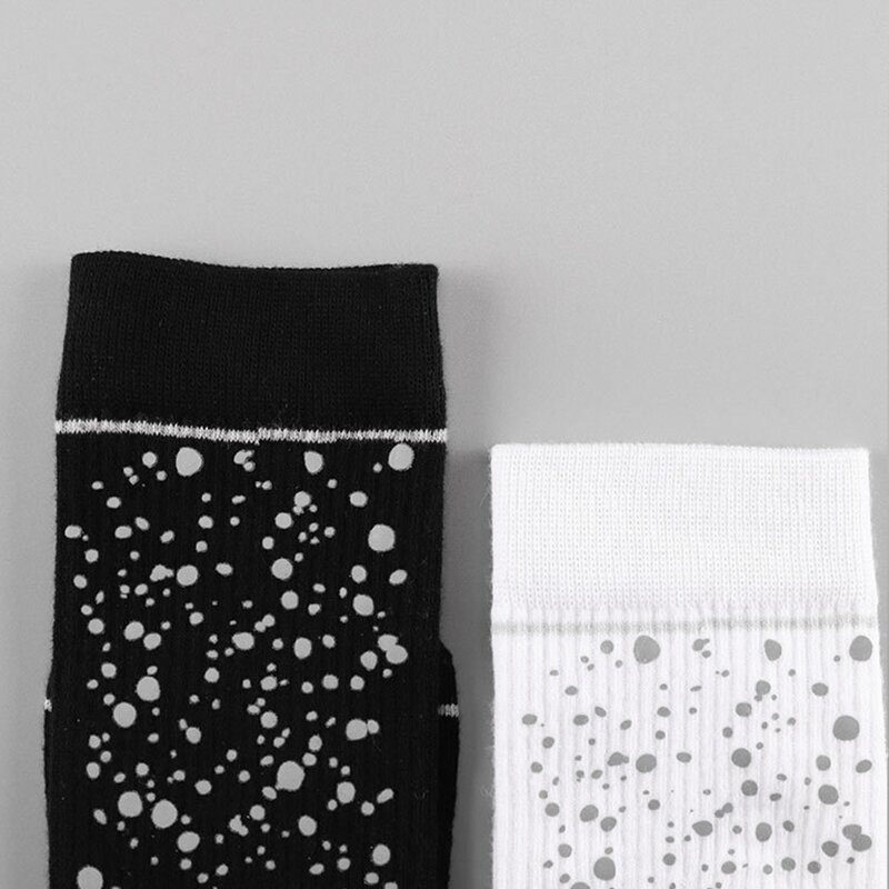 Unisex Harajuku Cotton Socks High Reflective Luminous Hosiery