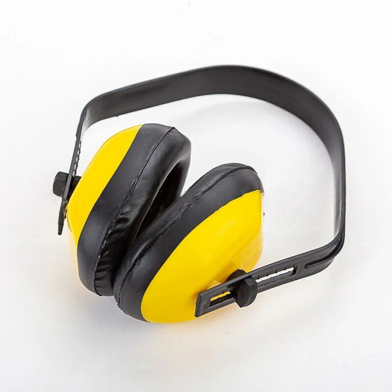 Protetor auricular de plástico, auscultadores anti-choque, redução de ruído, insonorização, para caça, proteção auditiva amarela