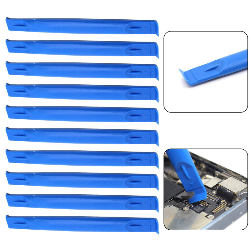 10pcs 83mm Plastic Opening Tool Cross Crowbar DIY Spudger Cylindrical For Laptop PSP Repair Disassemble Hand Tools Light Blue