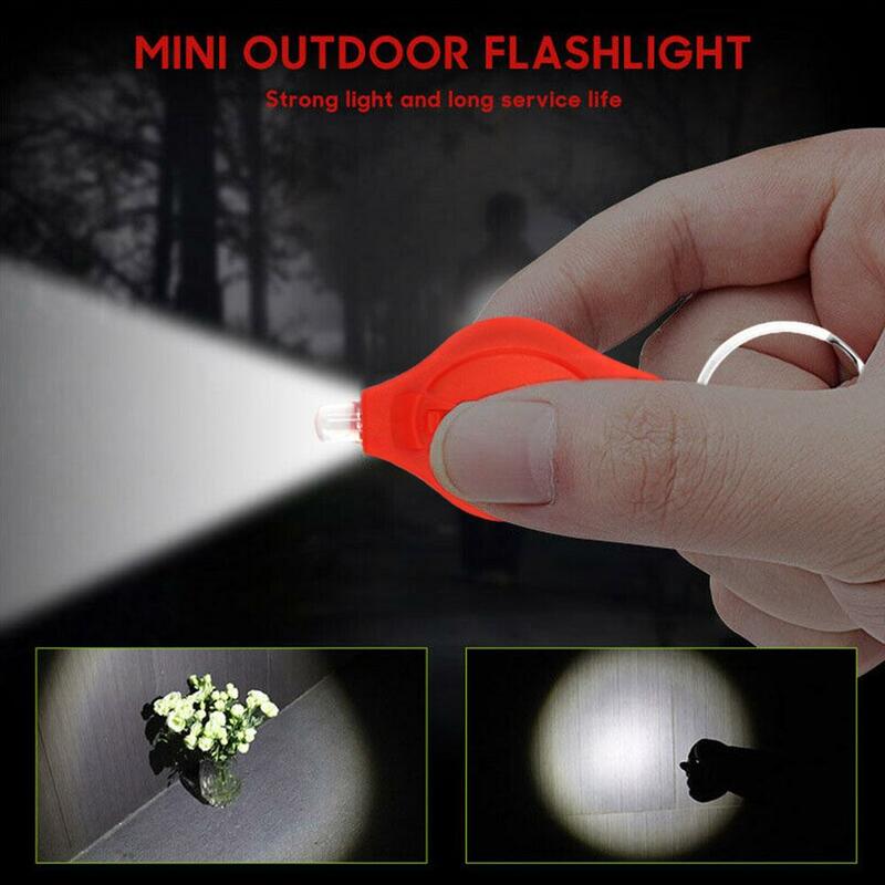 Mini lanterna LED com chaveiro Tocha de emergência portátil Luz de emergência Luz de bolso impermeável, M0T5
