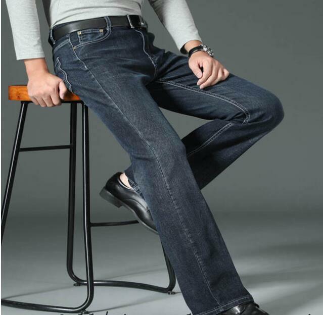 Jeans rétro populaires dans les années 1980, pantalons en denim à jambes larges et coupe cintrée, jeans à jambes droites