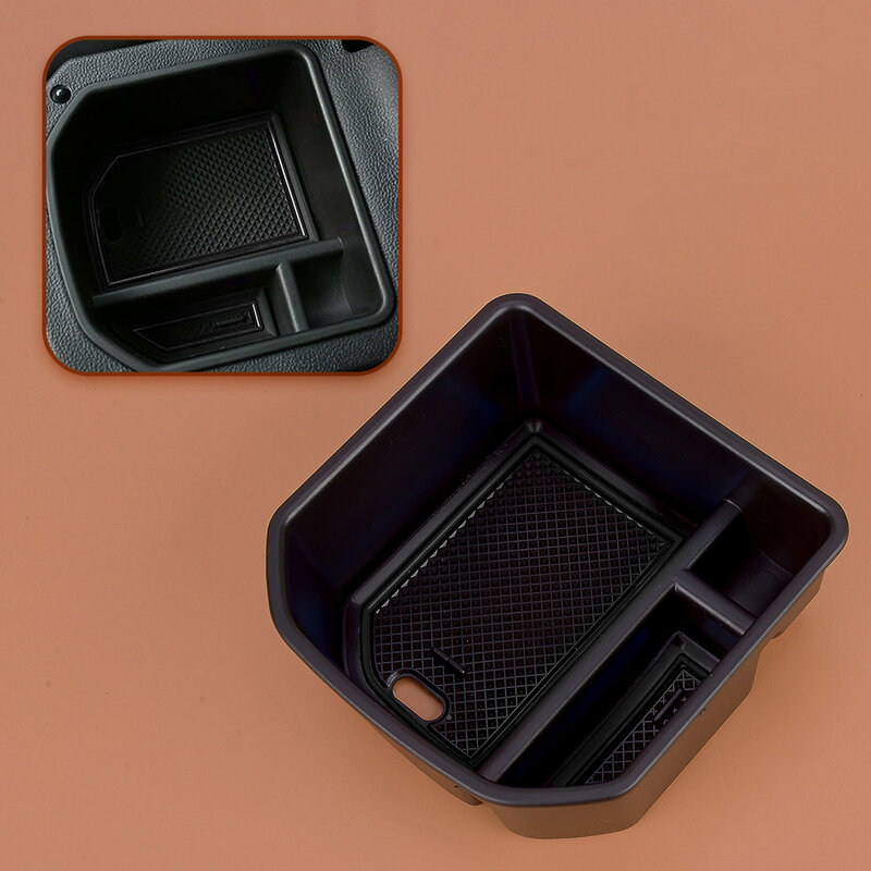 Car Center Armrest Storage Box Organizer Tray Black Fit for VW T-Roc 140TSI X Sport 110TSI Style 2020 New