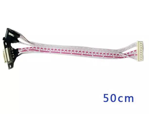 50cm 8-poliges 2,54mm Verbindungs kabel mit DB9 und Stroma schluss 8-polig _ 2,54mm _ 50cm