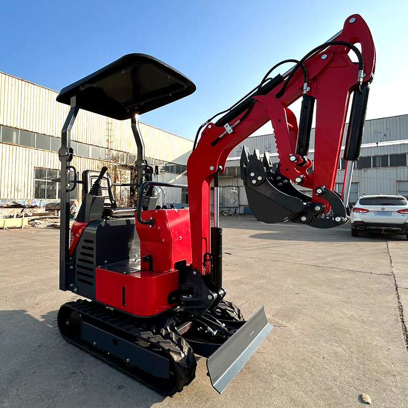 Best selling Mini excavators 1 Ton Multifunctional Excavation Manufacturers Small Digger With Free Bucket On Sale